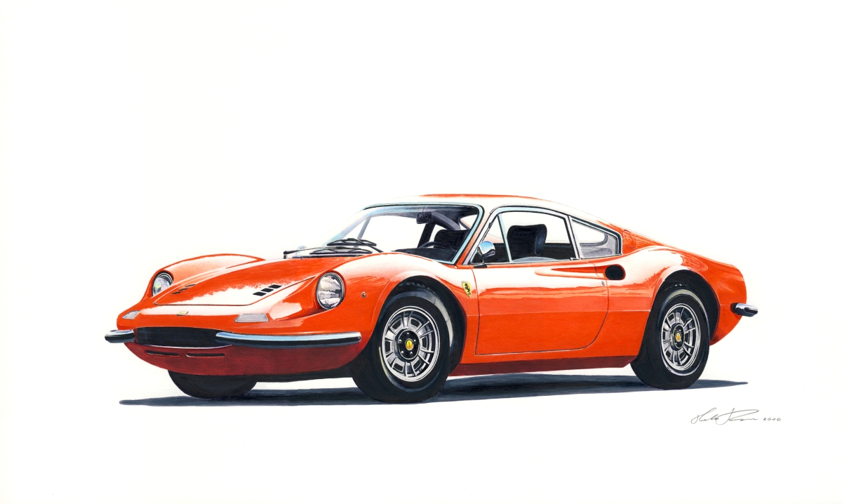 Dino — motorsport artwork by Miha Furlan