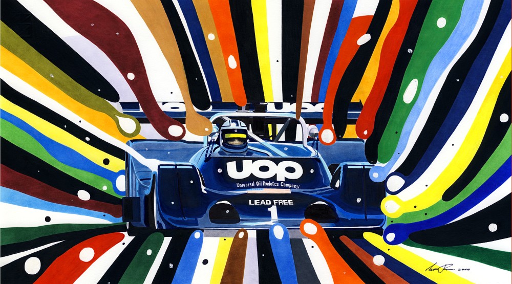 Shadow can-am champion — motorsport artwork by Miha Furlan