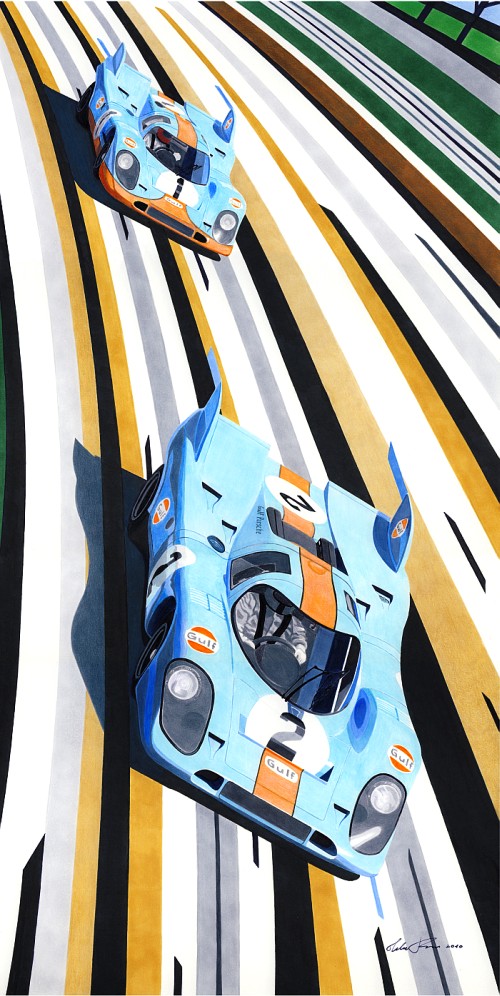 The family affair — motorsport artwork by Miha Furlan