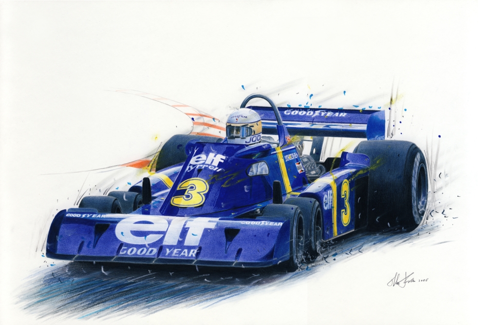 Tyrell P34 — motorsport artwork by Miha Furlan