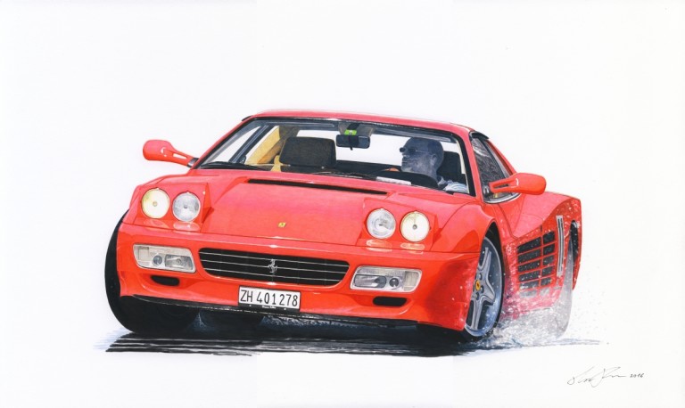 Commission drawings — motorsport artwork by Miha Furlan