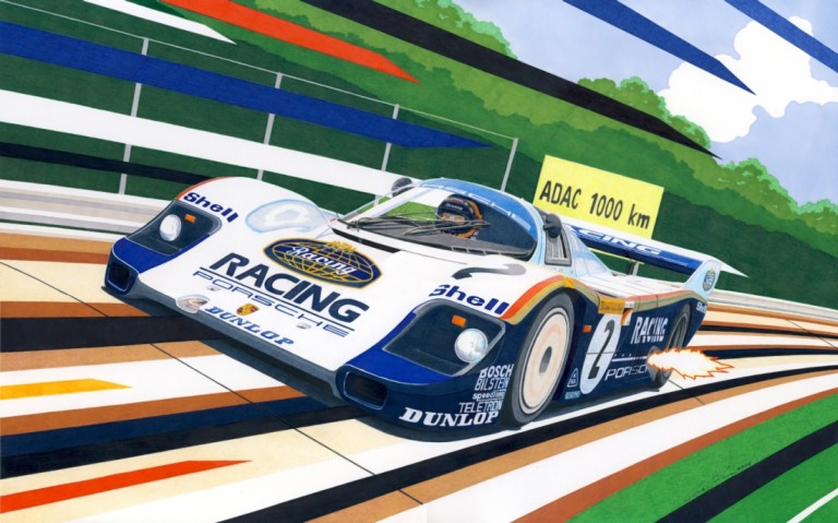 The Ringmeister — motorsport artwork by Miha Furlan