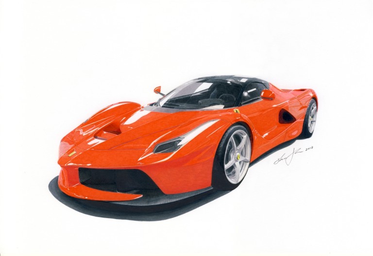 Laferrari prototipo — motorsport artwork by Miha Furlan