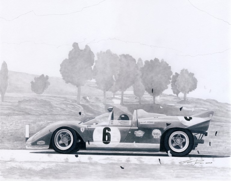 Targa Florio 1970 — motorsport artwork by Miha Furlan