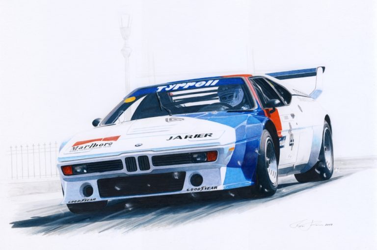 BMW M1 procar — motorsport artwork by Miha Furlan