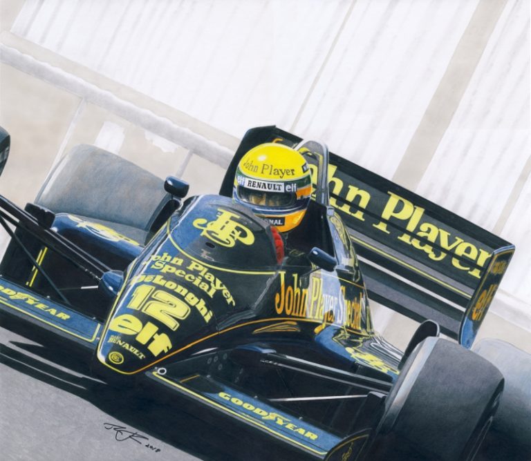 Monaco master at work — motorsport artwork by Miha Furlan