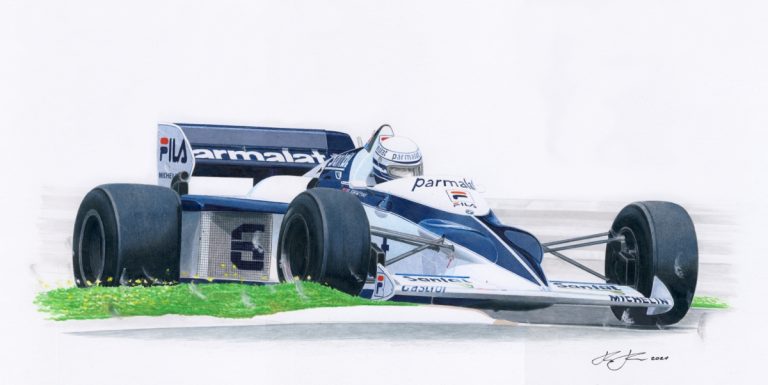 Brabham BT52 — motorsport artwork by Miha Furlan