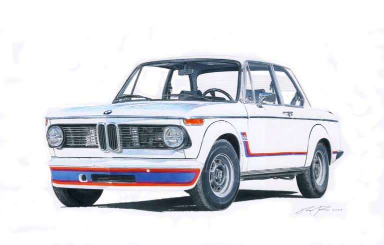 BMW 2002 Turbo — motorsport artwork by Miha Furlan