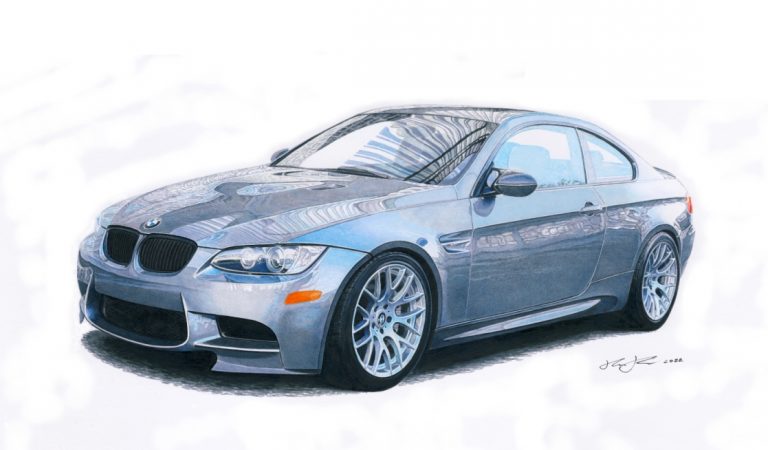 BMW M3 — motorsport artwork by Miha Furlan