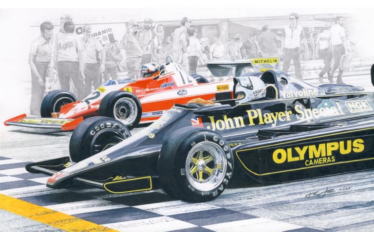 Monza 78 — motorsport artwork by Miha Furlan