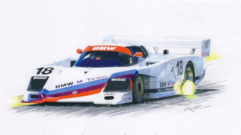 March 86G – BMW — motorsport artwork by Miha Furlan