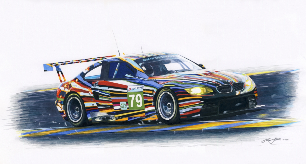 BMW M3 Jeff Koons — motorsport artwork by Miha Furlan